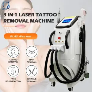 3 in 1 diode laser hair removal & tattoo removal machine