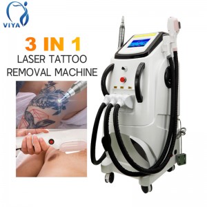 3 in 1 OPT new laser hair removal laser diode laser hair removal machine permanent tattoo removal machine