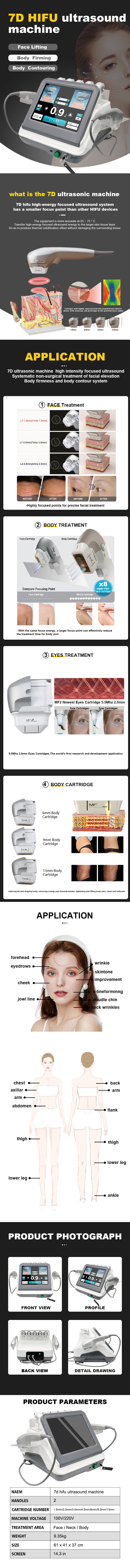 The 7D HIFU machine is a non-invasive beauty device that can provide local or comprehensive facial care using High Intensity Focused Ultraso (10)