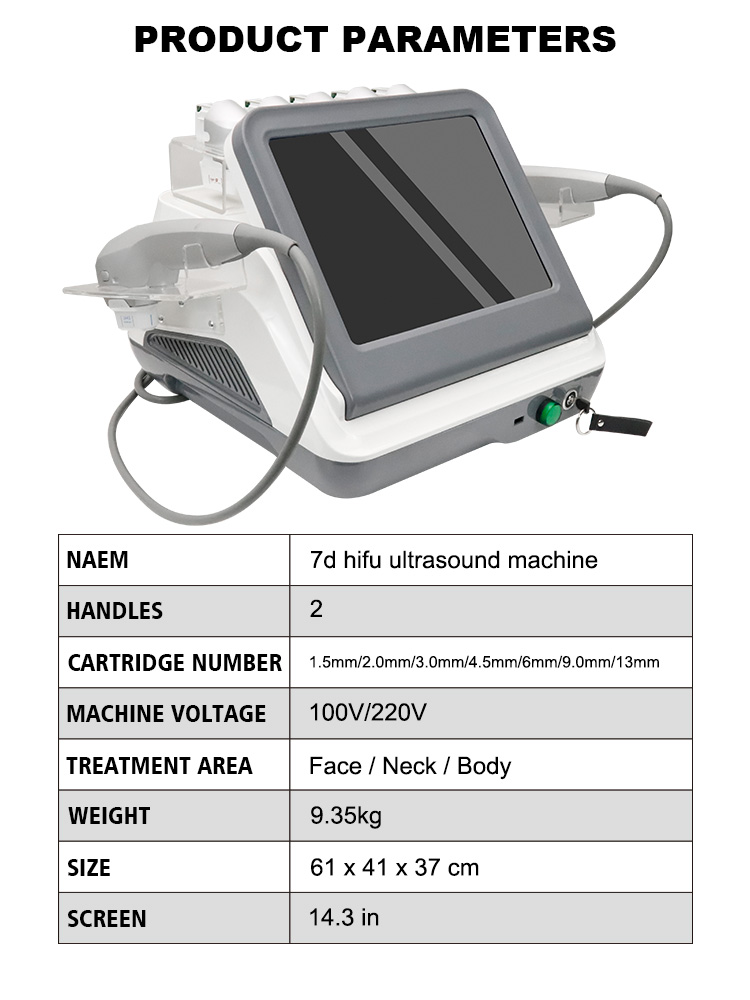 The 7D HIFU machine is a non-invasive beauty device that can provide local or comprehensive facial care using High Intensity Focused Ultraso (9)